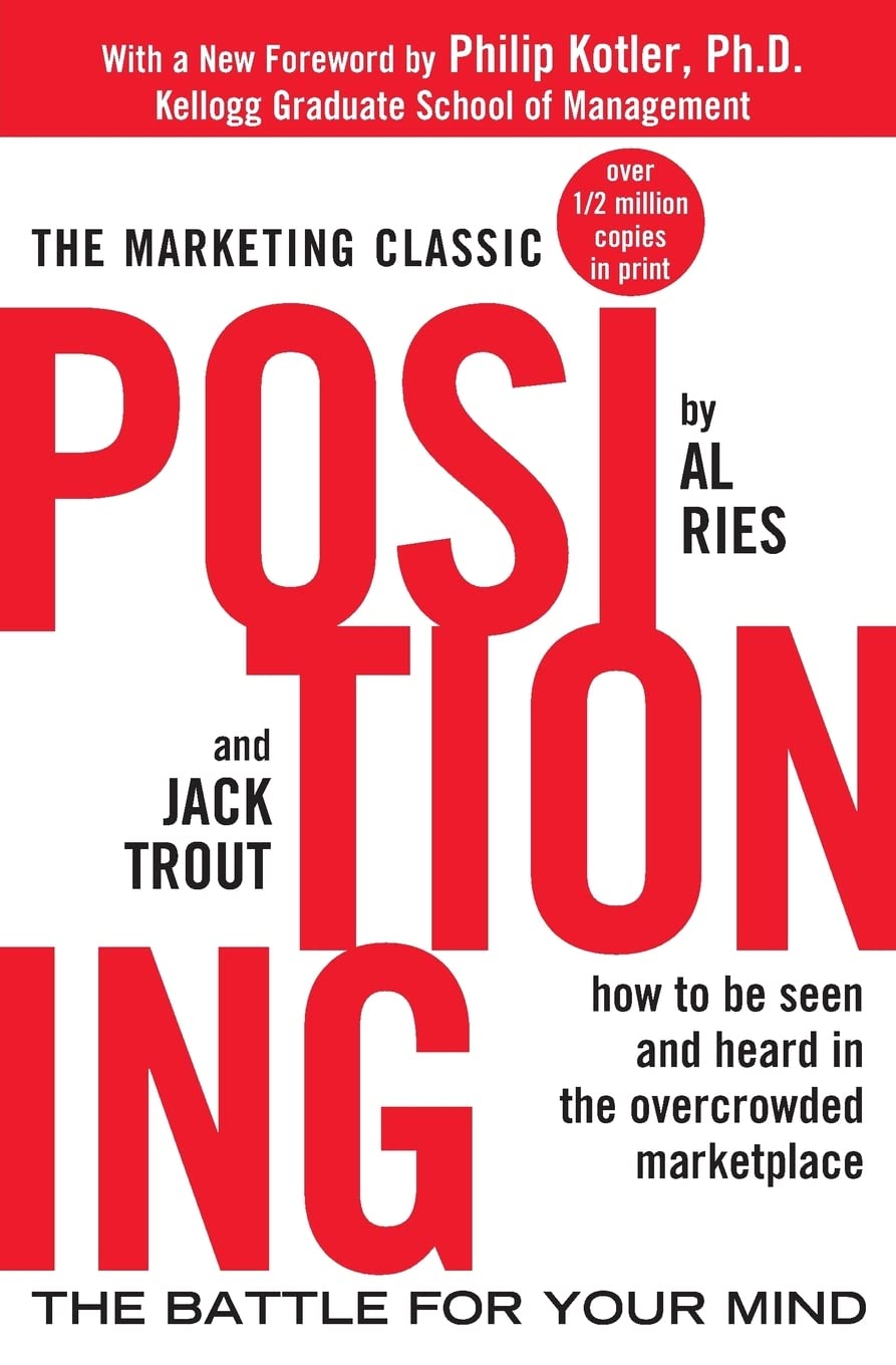 The cover of the book posing by Philip Keller, a marketing classic.