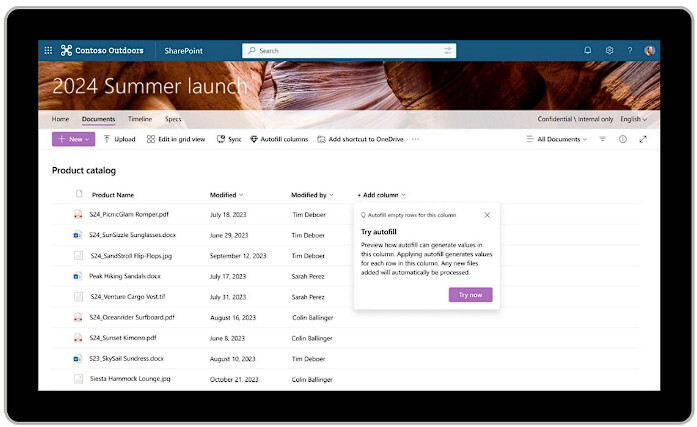 SharePoint dashboard