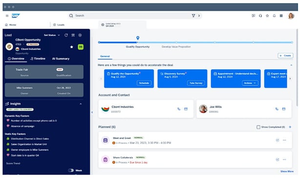 sap dashboard