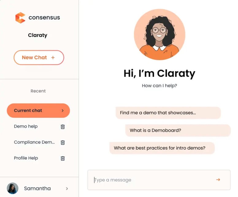 Ckaraty chat interface