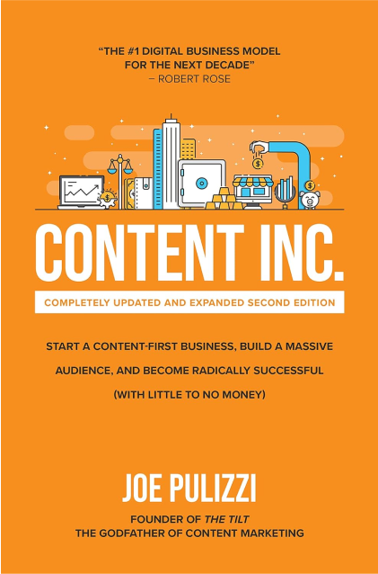 Step Up your demand generation game with the captivating cover of Content Inc. book.