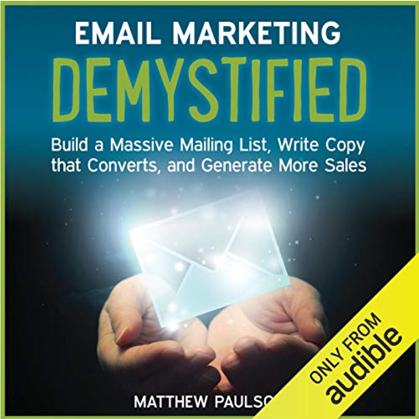 2024 Email marketing demystified book cover art.
