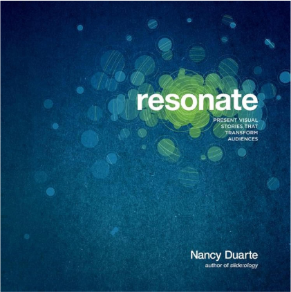 Resonate by Nancy Duarte is a must-have on your reading list. This book is filled with valuable skills that will enhance your presentation abilities.