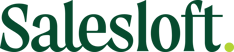 The image prominently features the Salesloft logo, showcasing the company's name in dark green text with a small green dot at the end for emphasis.