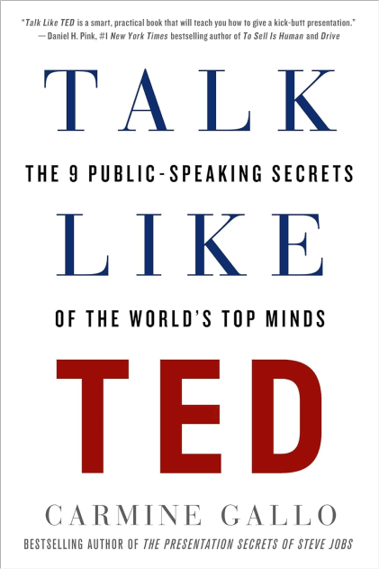 Reading List: Discover the public speaking secrets of the world's top TED speakers in "Talk Like TED." This book provides valuable skills and techniques for mastering the art of presentations.