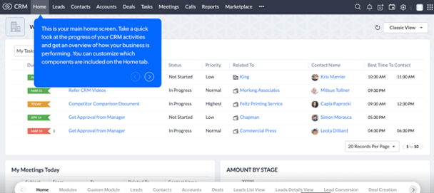 zoho crm