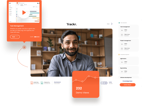 Consensus platform dashboard showing buyer engagement tracking and demo interaction analytics