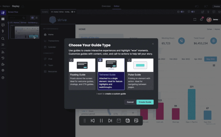 Reprise dashboard