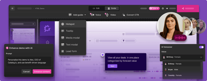 Storylane dashboard