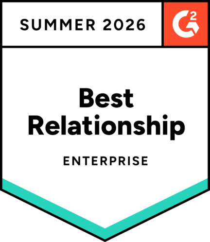 G2 Best Relationship, Enterprise, Summer 2026