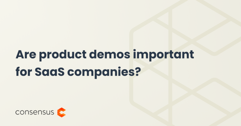 What is the importance of a product demo for SaaS companies?