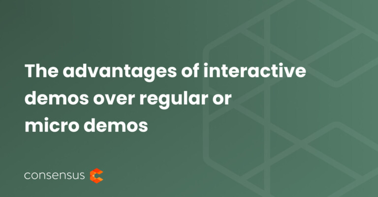 The advantage of interactive demos over regular or micro demos