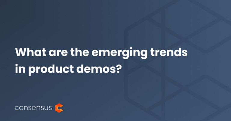 What are emerging trends in product demos