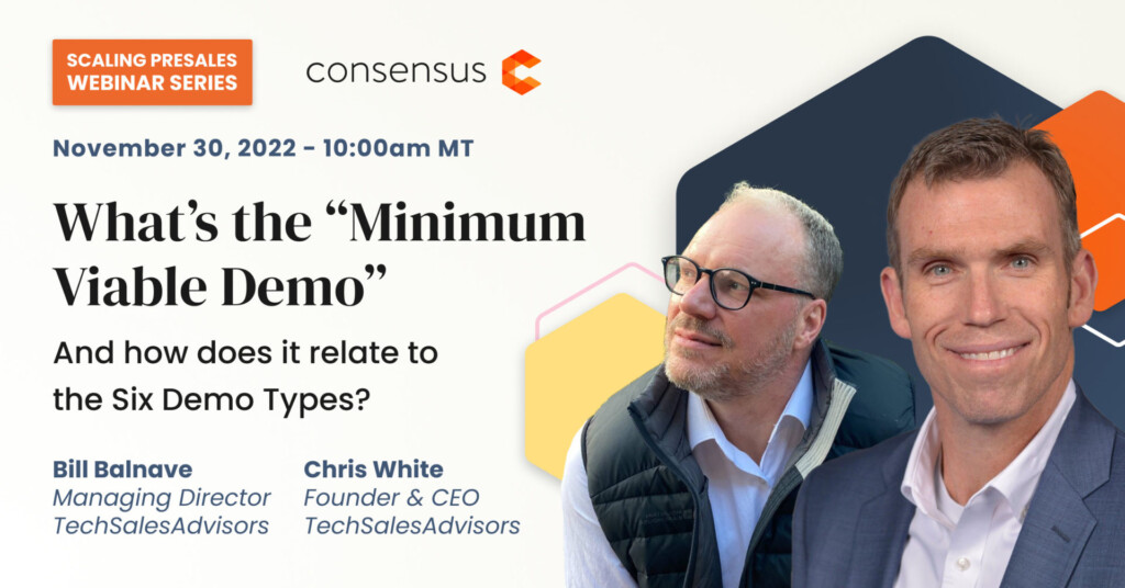 What’s the “Minimum Viable Demo” & How does it relate to the Six Demo Types?