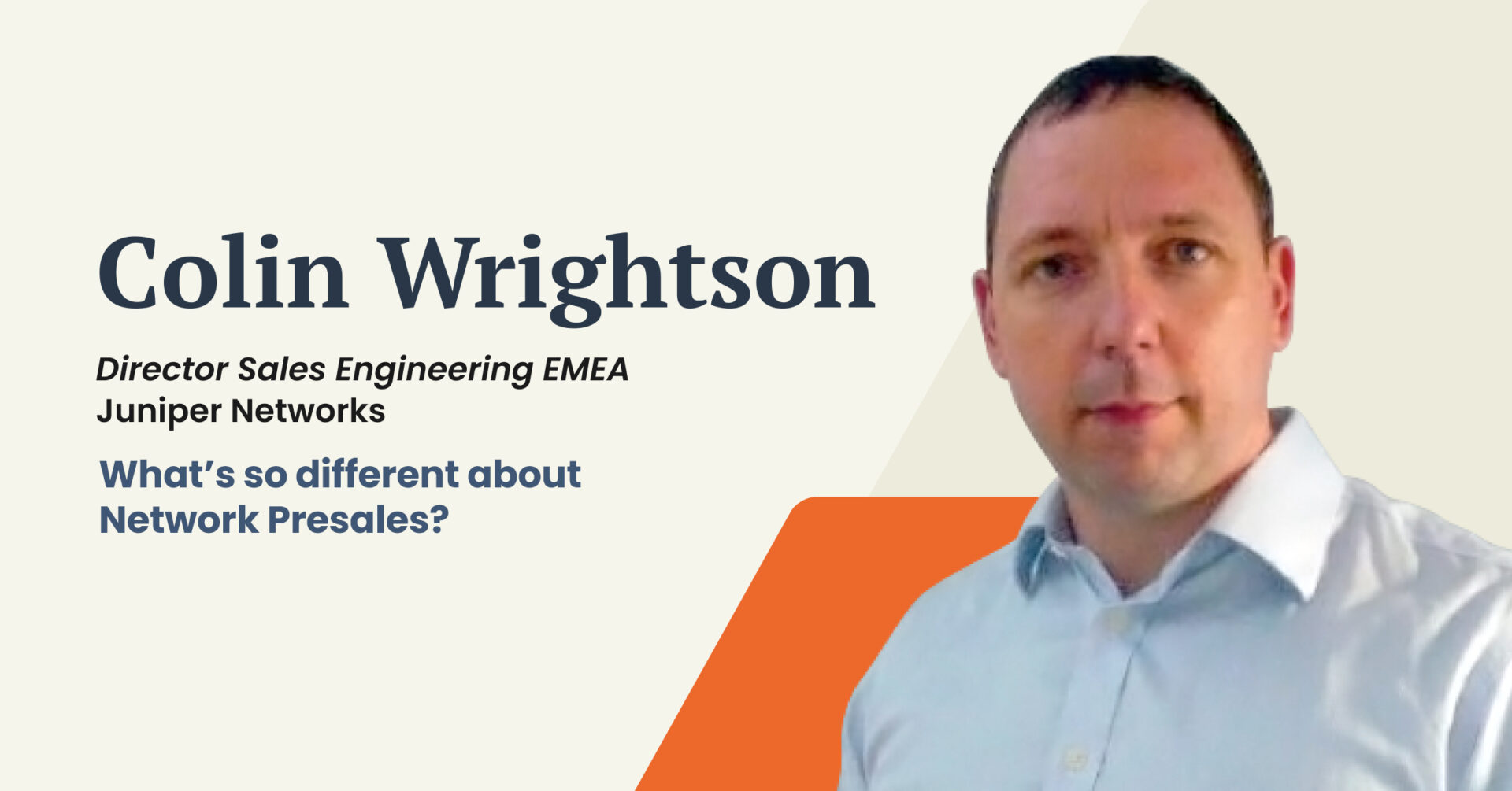 Colin Wrightson is an expert in Network Presales. He specializes in understanding what makes network presense different from other forms of online presence.