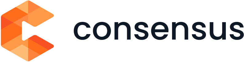 The logo for consensus.