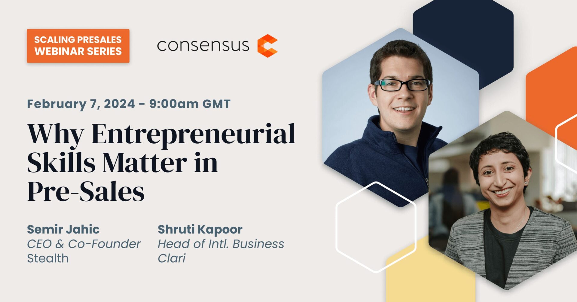 Understanding the significance of entrepreneurial skills in pre-sales.