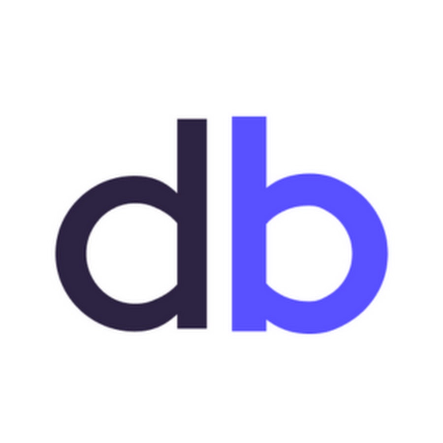 The lowercase "db" logo in black and blue stands proudly on a white background, embodying the sleek efficiency of the best demo automation software tools. Consensus