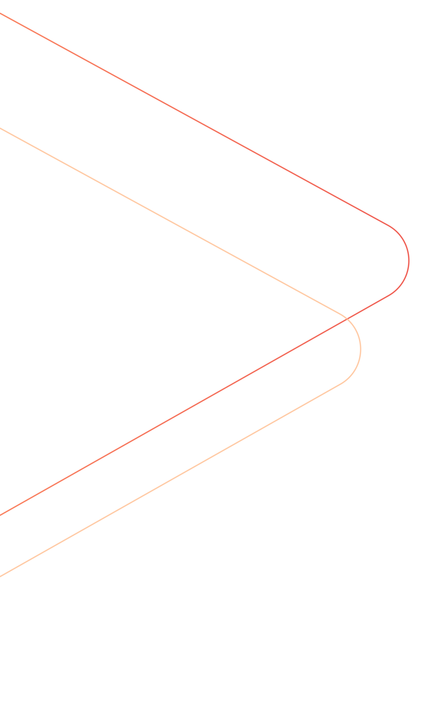 Two curved, parallel lines—one red and one orange—form a stylized triangular shape on a black background, capturing the fresh and dynamic essence of the Buy-In Newsletter reskin. Consensus